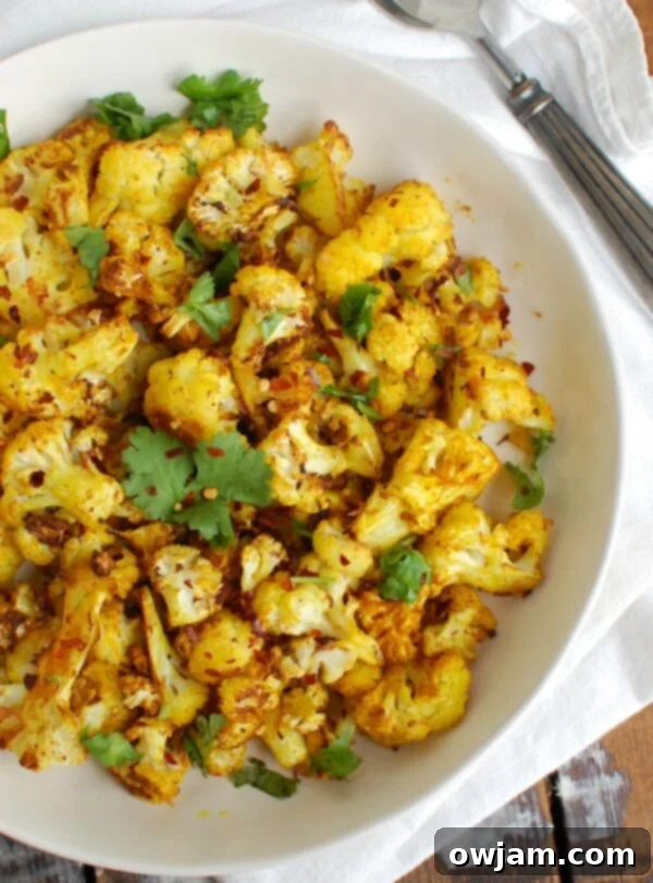 Golden Spiced Cauliflower 2 Turmeric Roasted Cauliflower Crispy