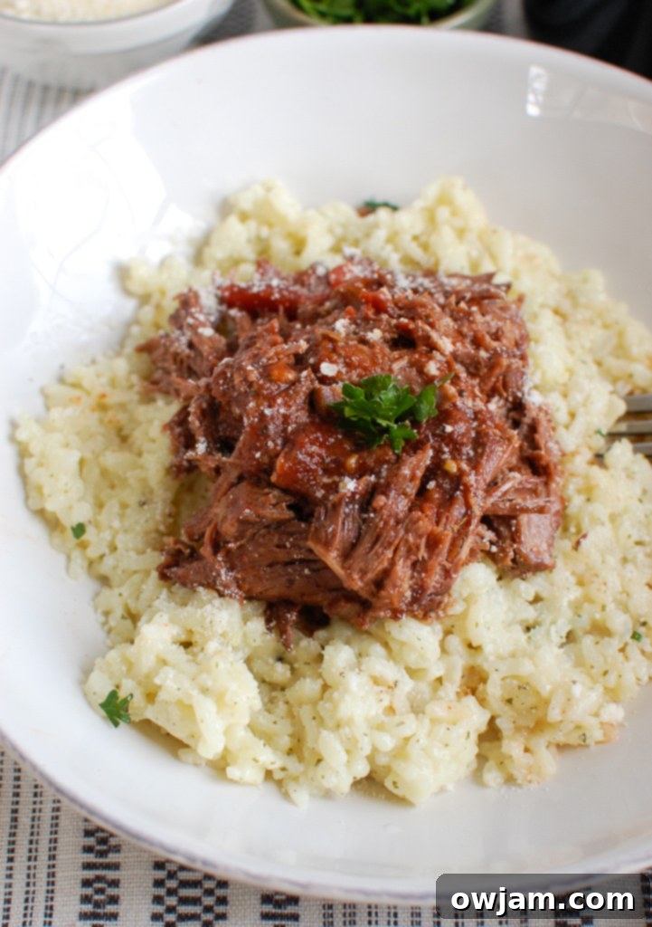 Slow Cooker Italian Short Ribs with parsley