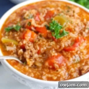 Instant Pot Stuffed Pepper Soup 1200 x 1200