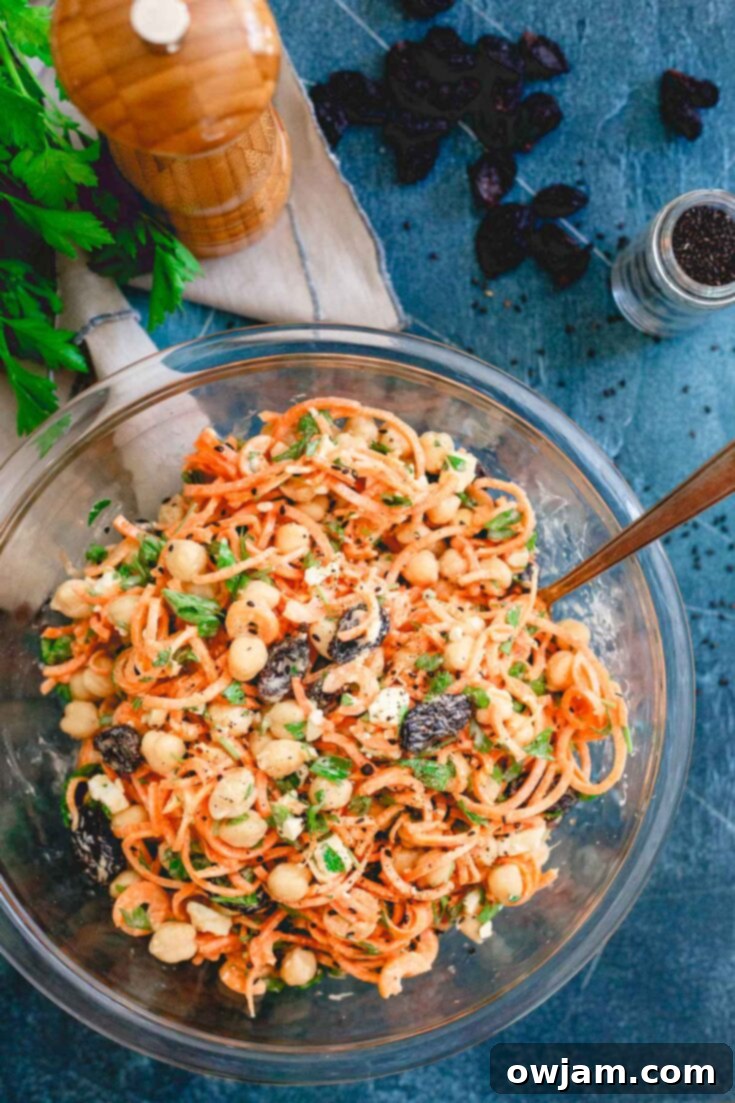 Yogurt Tahini Mediterranean Carrot Salad
