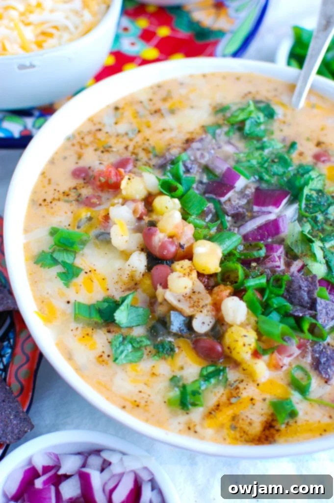 Zesty Bean Posole Soup