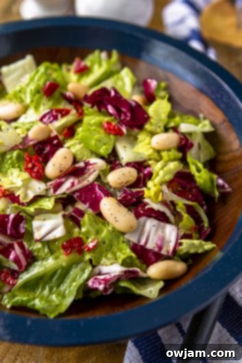 Italian Chopped Salad with White Beans & Sun-Dried Tomatoes