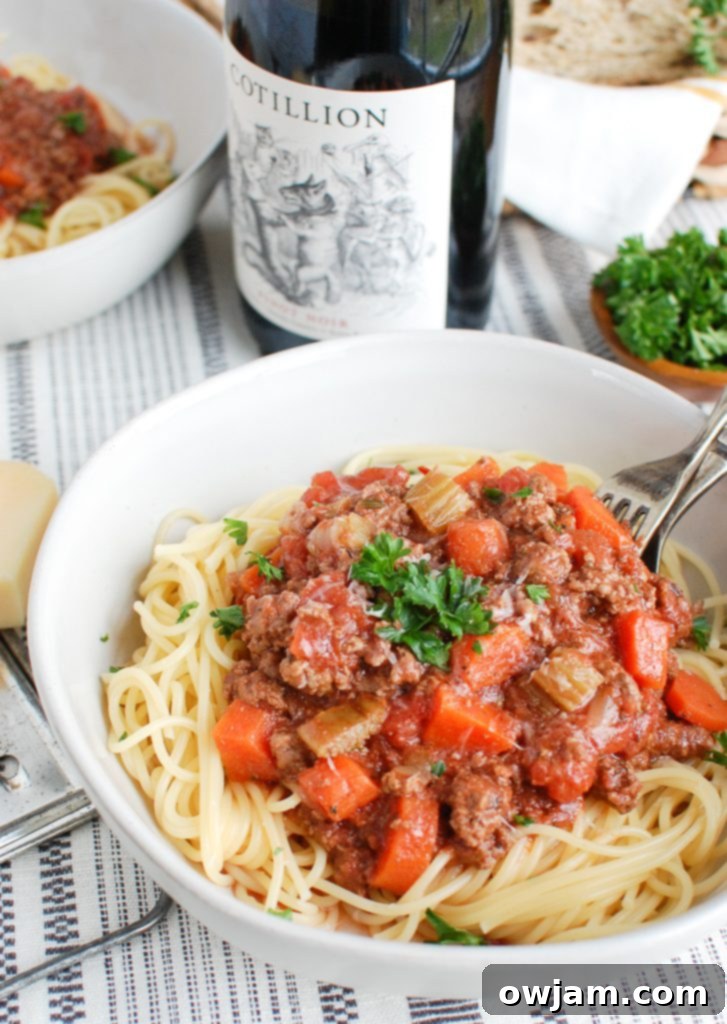 Slow Cooker Spaghetti Sauce with Wine
