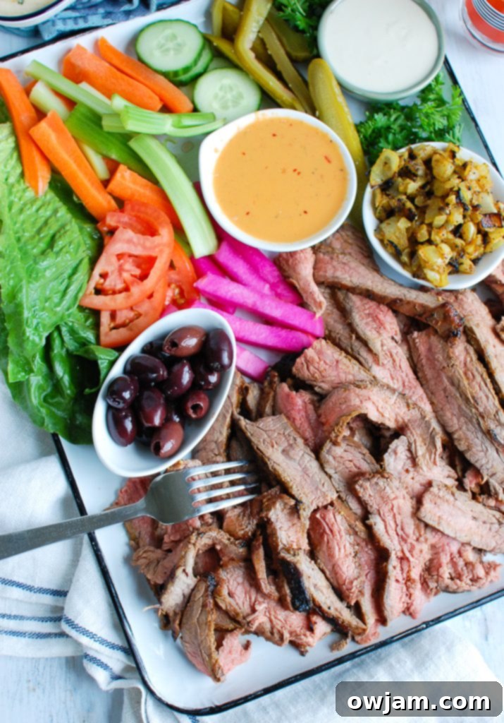 Creamy Tahini Dressing 3 Beef Shawarma platter from above