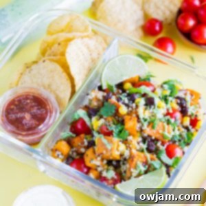 Hearty vegetarian Black Bean Quinoa Salad