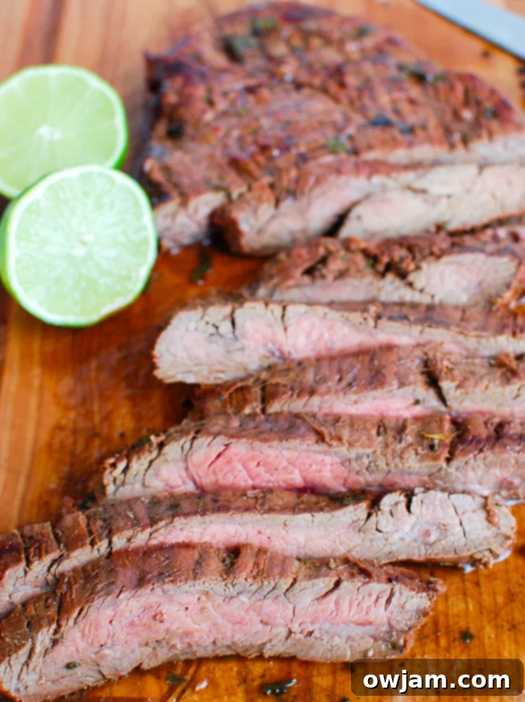 Ultimate Grilled Carne Asada 3 Grilled Carne Asada with fork