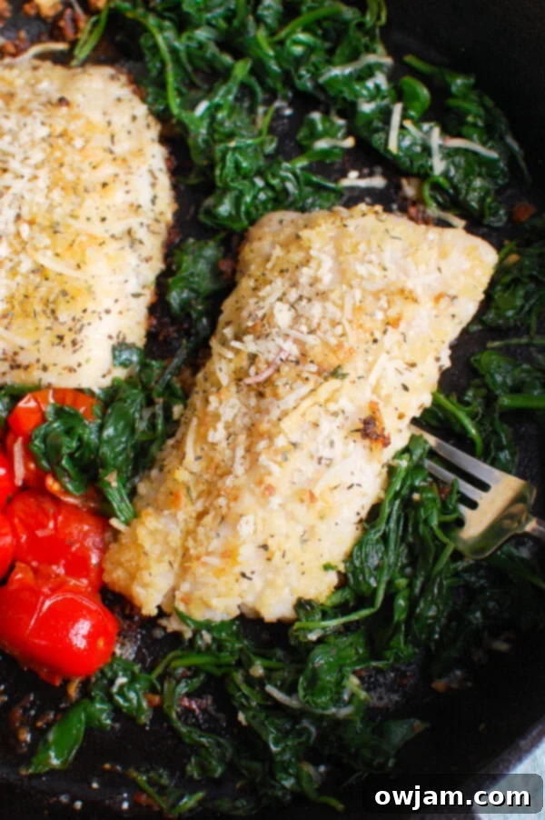 Black Sea Bass Recipe with spinach