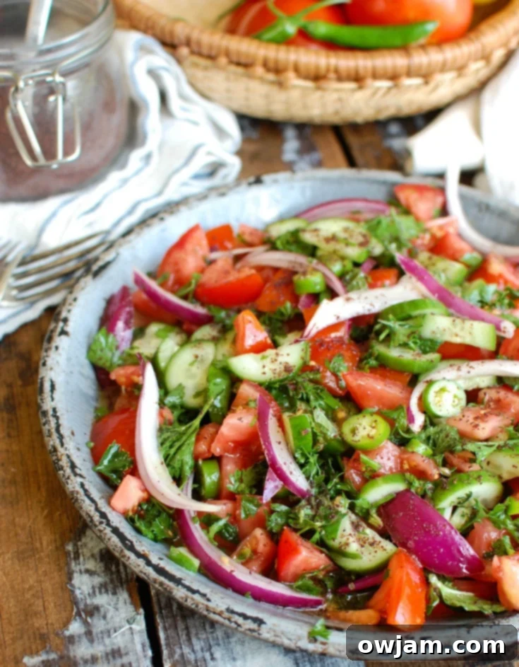 Persian Tomato Cucumber Salad (Salad Shirazi)