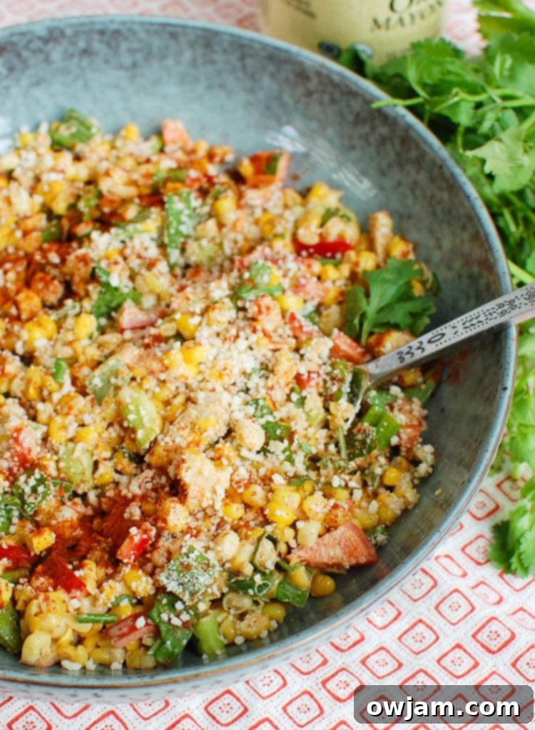 Zesty Mexican Street Corn Salad 4 Mexican Corn Salad with fresh cilantro