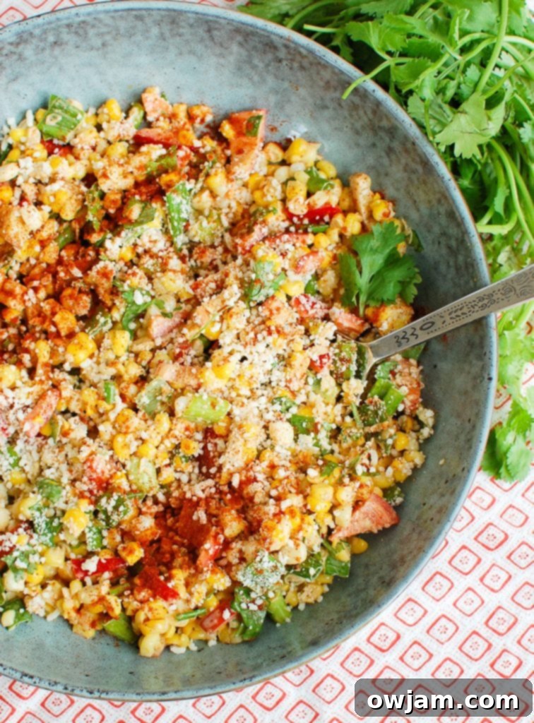 Zesty Mexican Street Corn Salad 5 Mexican Corn Salad with cheese