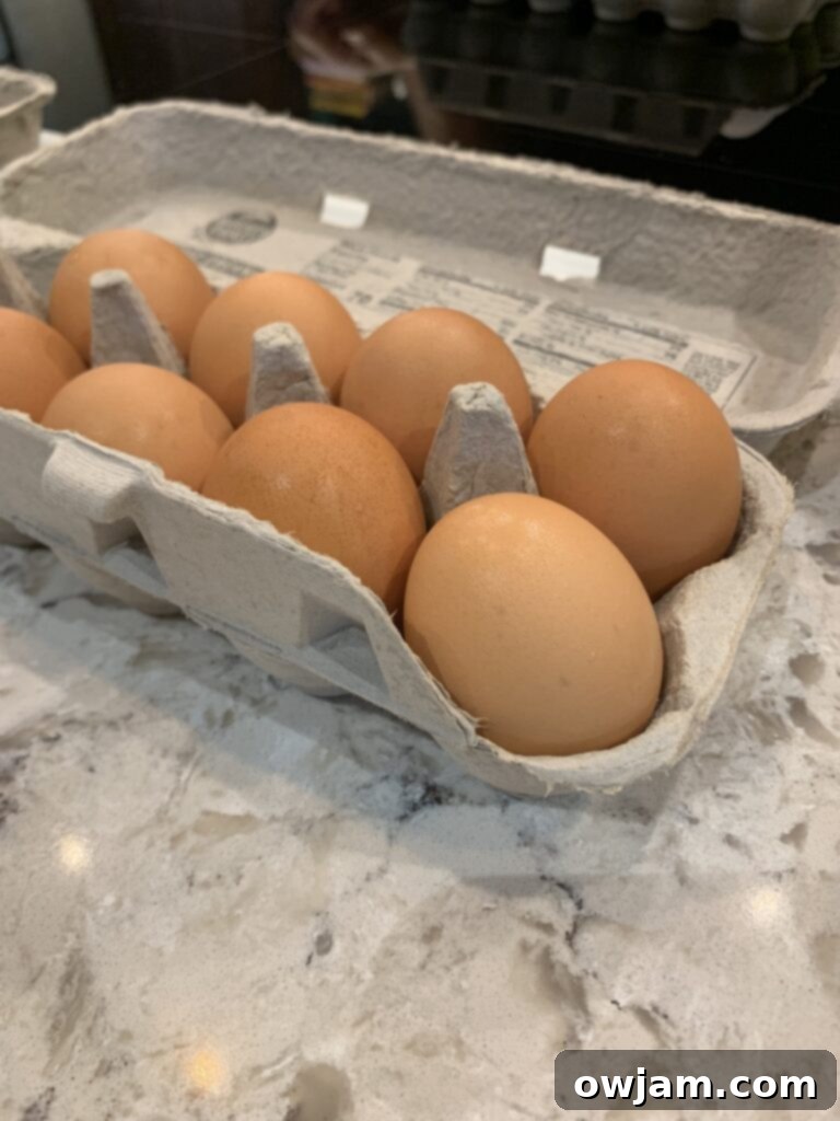 Eggs in a carton