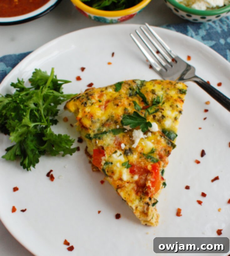 Savory Mediterranean Frittata with Moroccan spices