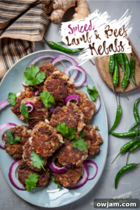 Spiced Lamb and Beef Kebabs