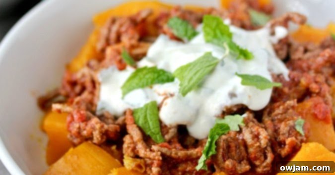 Afghan Style Pumpkin with Yogurt Sauce
