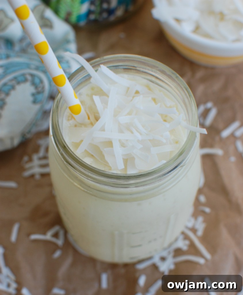 Pineapple Refresher 2 Pineapple Smoothie with straw