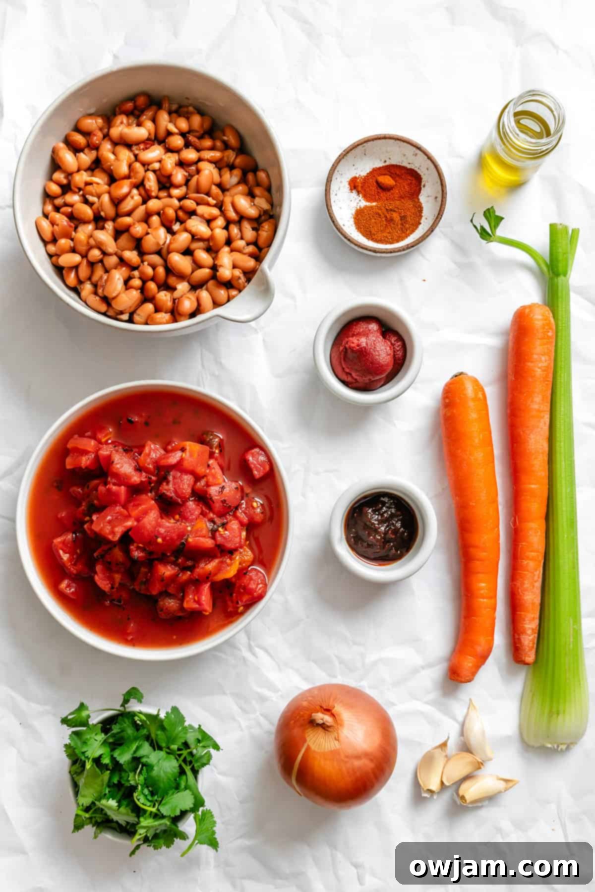 Hearty Homemade Veggie Chili 3 Homemade Vegetarian Chili Recipe ingredients