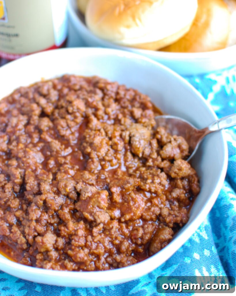 Quick and Easy Sloppy Joes 3 How to Make Sloppy Joes with bowl