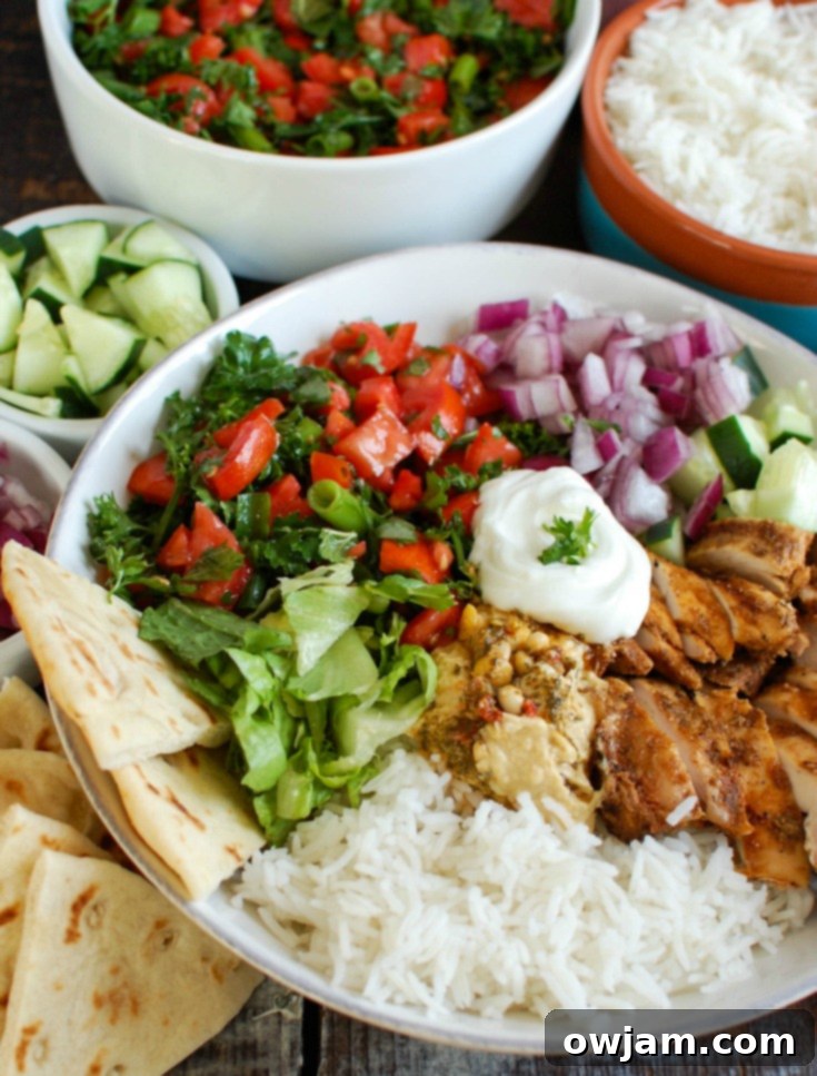 Chicken Shawarma Rice Bowls