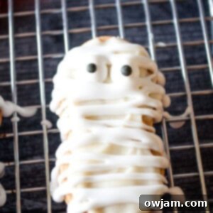 Spooky Bandaged Bites 8 Mummy Cookies 1200 x 1200