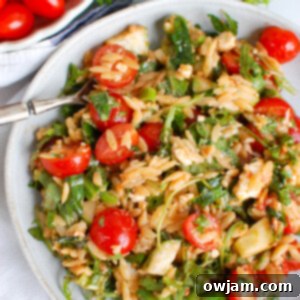 Fresh Tomato Feta Orzo Salad