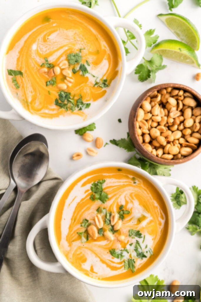 Creamy Instant Pot Butternut Squash Soup 5 Instant Pot Butternut Squash Soup with peanuts