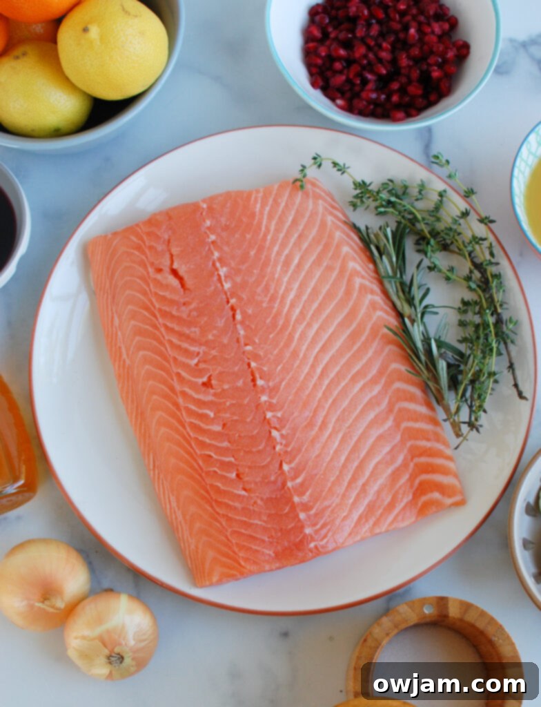 Crimson Glazed Salmon 3 Honey Glazed Pomegranate Salmon ingredients