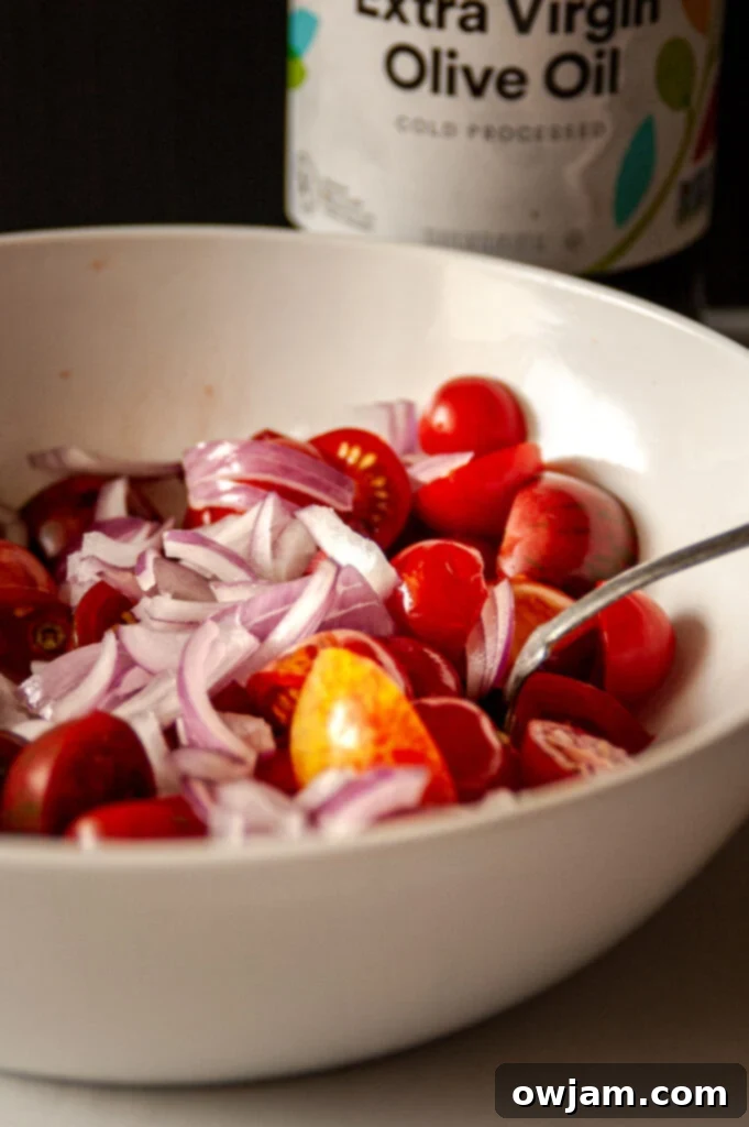 No-Fuss Marinated Tomatoes 6 Simple Marinated Tomatoes with onion
