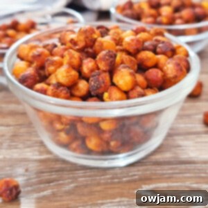 Crispy Air Fryer Chickpeas 7 Air Fryer Chickpeas in bowl