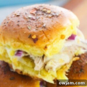 Easy Chicken Sliders, a perfect handheld snack