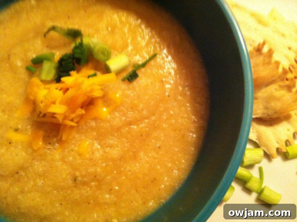 Skinny Baked Potato Soup - bowl of yummy