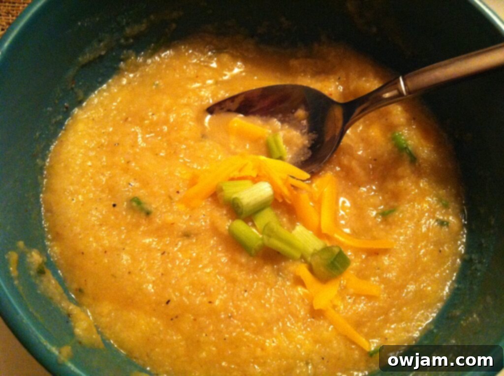 Skinny Baked Potato Soup with cauliflower