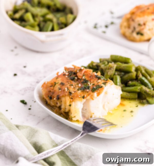 Golden Garlic Butter Cod 10 Pan Fried Garlic Butter Cod with green beans