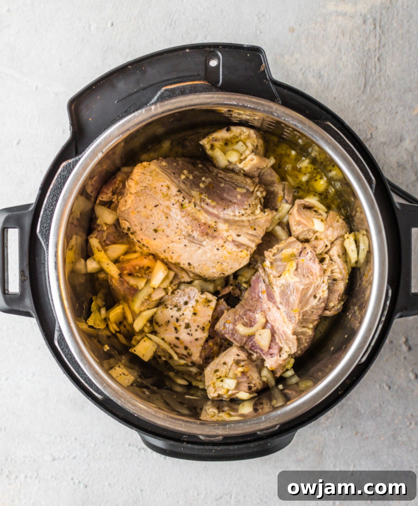 Instant Pot Pulled Pork Roast in instant pot
