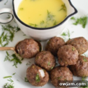 Baked Lamb Kofta meatballs