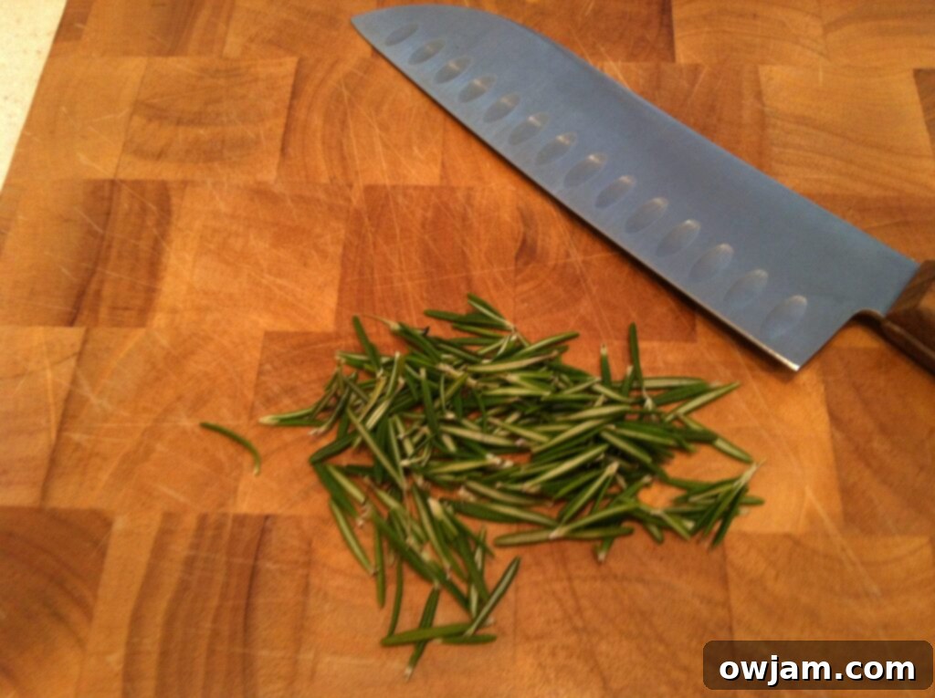 Finely chopped fresh rosemary for the cranberry spread recipe