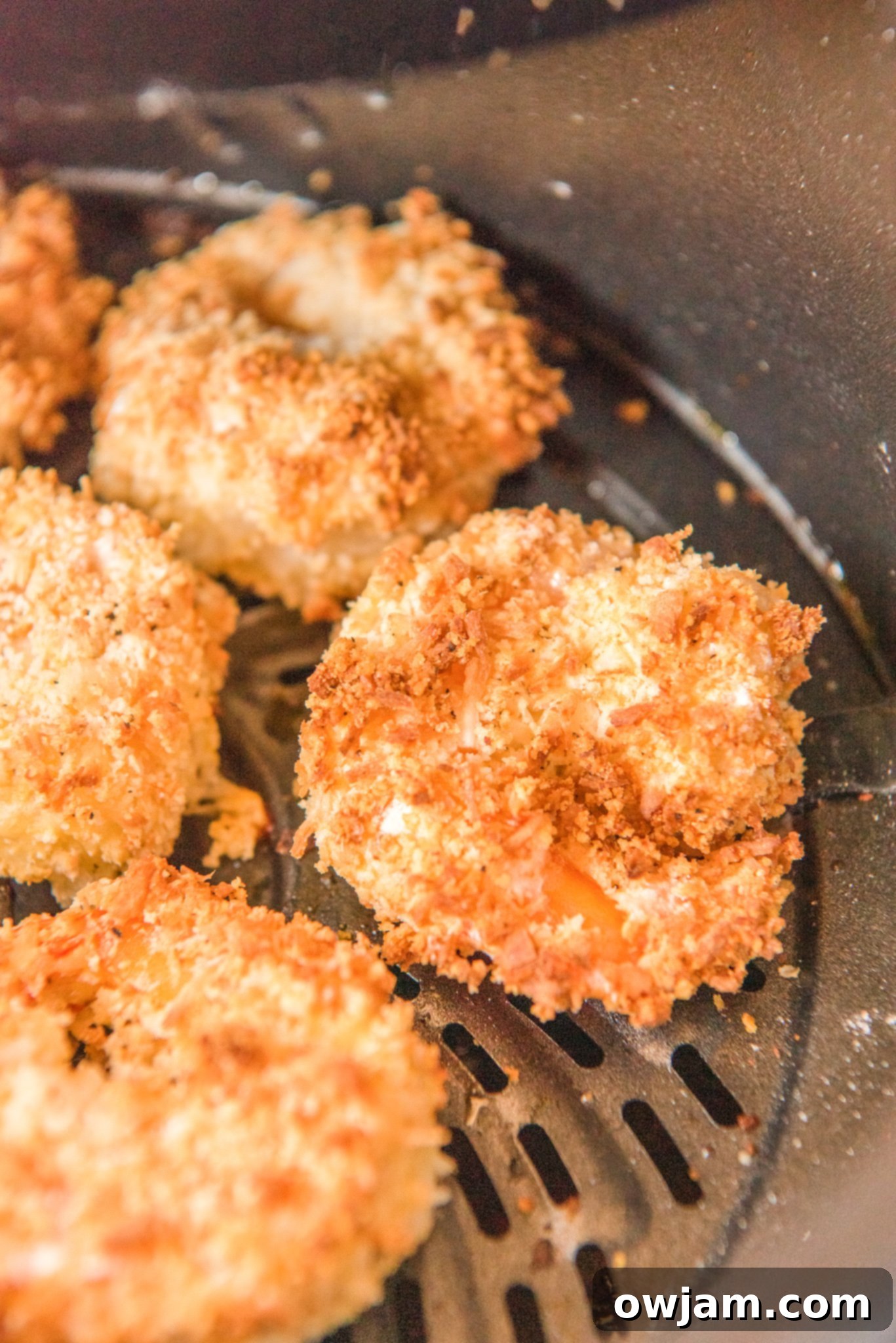 Golden Air Fryer Coconut Shrimp 13 Air Fryer Coconut Shrimp finished in the air fryer.
