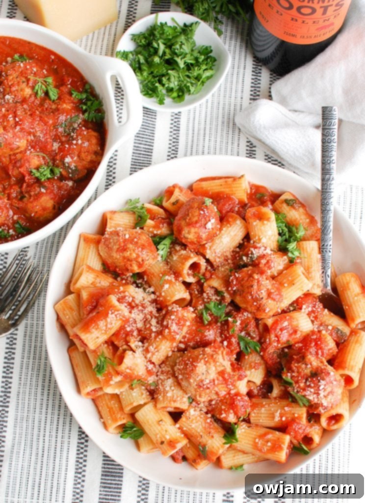 Slow Cooker Turkey Meatballs 5 Crockpot Turkey Meatballs above shot