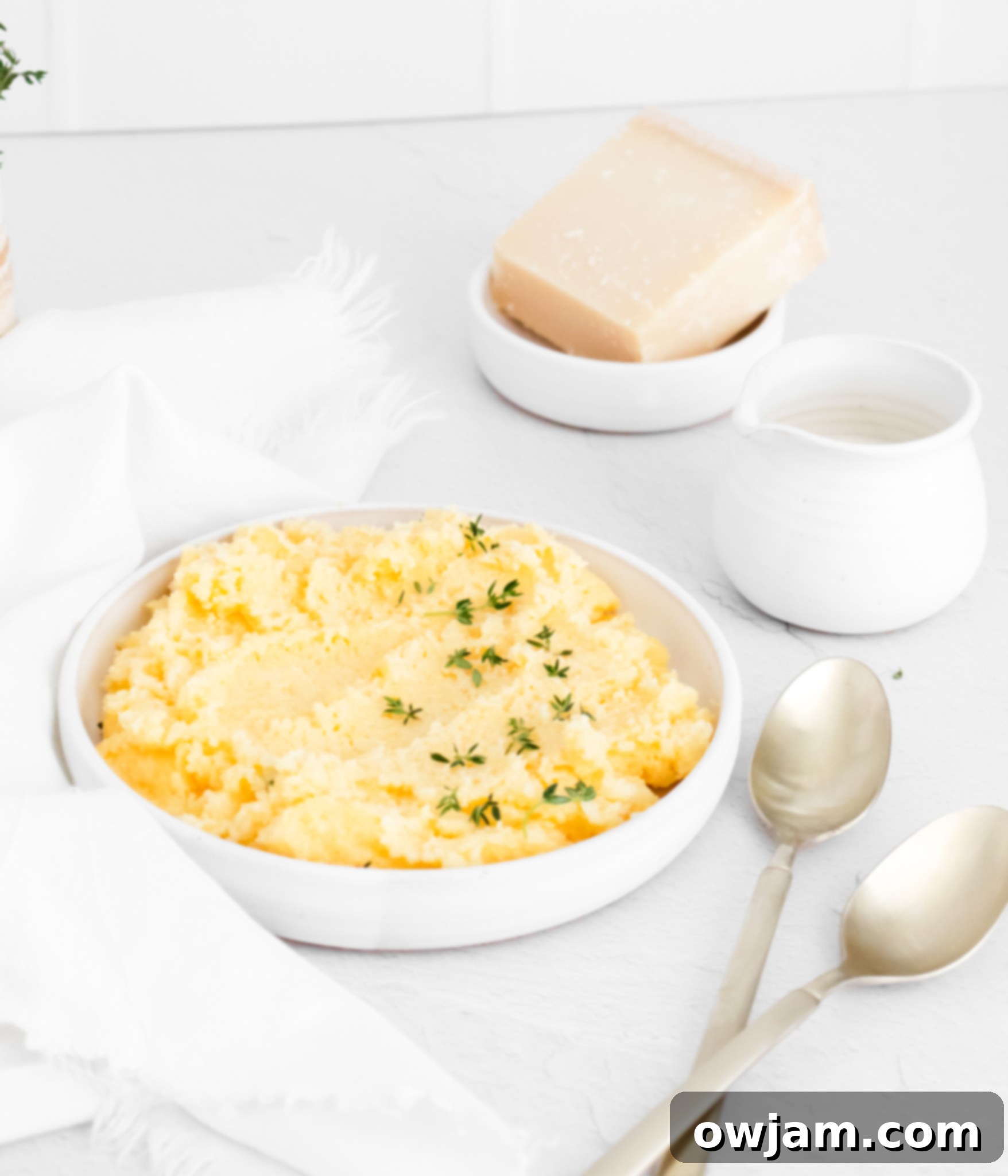 Silky Smooth Polenta Perfection 4 Creamy Polenta Recipe with cheese.
