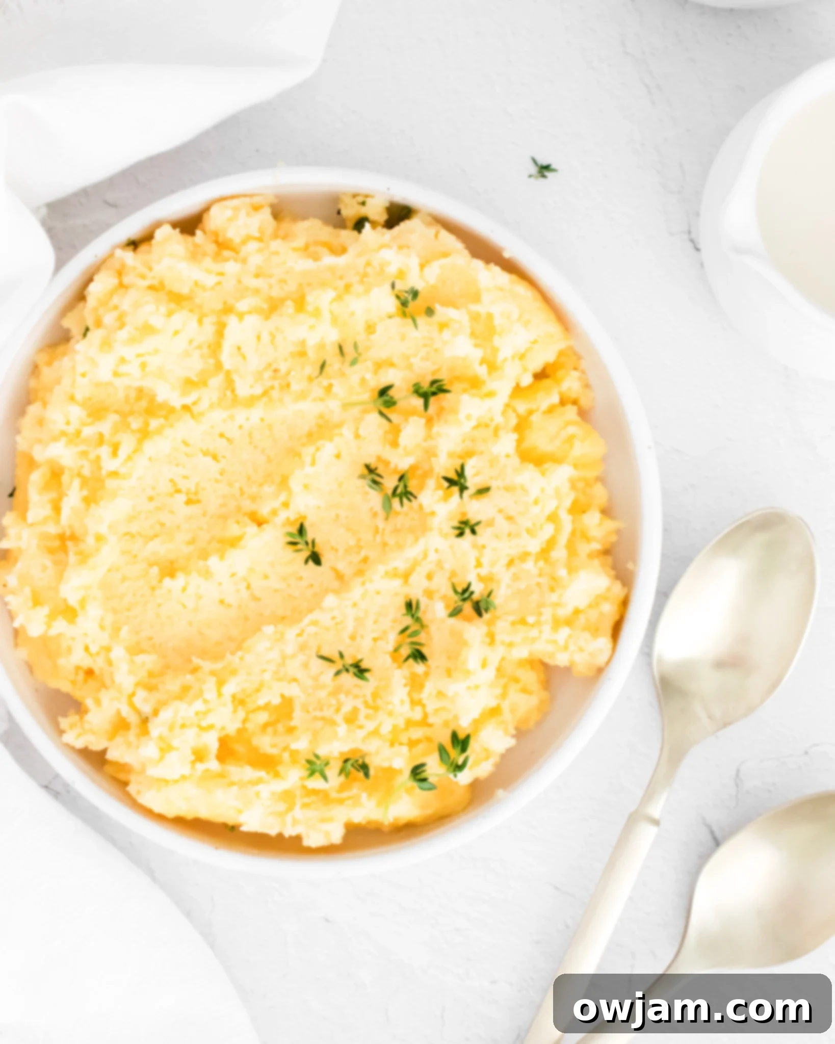 Silky Smooth Polenta Perfection 6 Creamy Polenta Recipe with spoons.