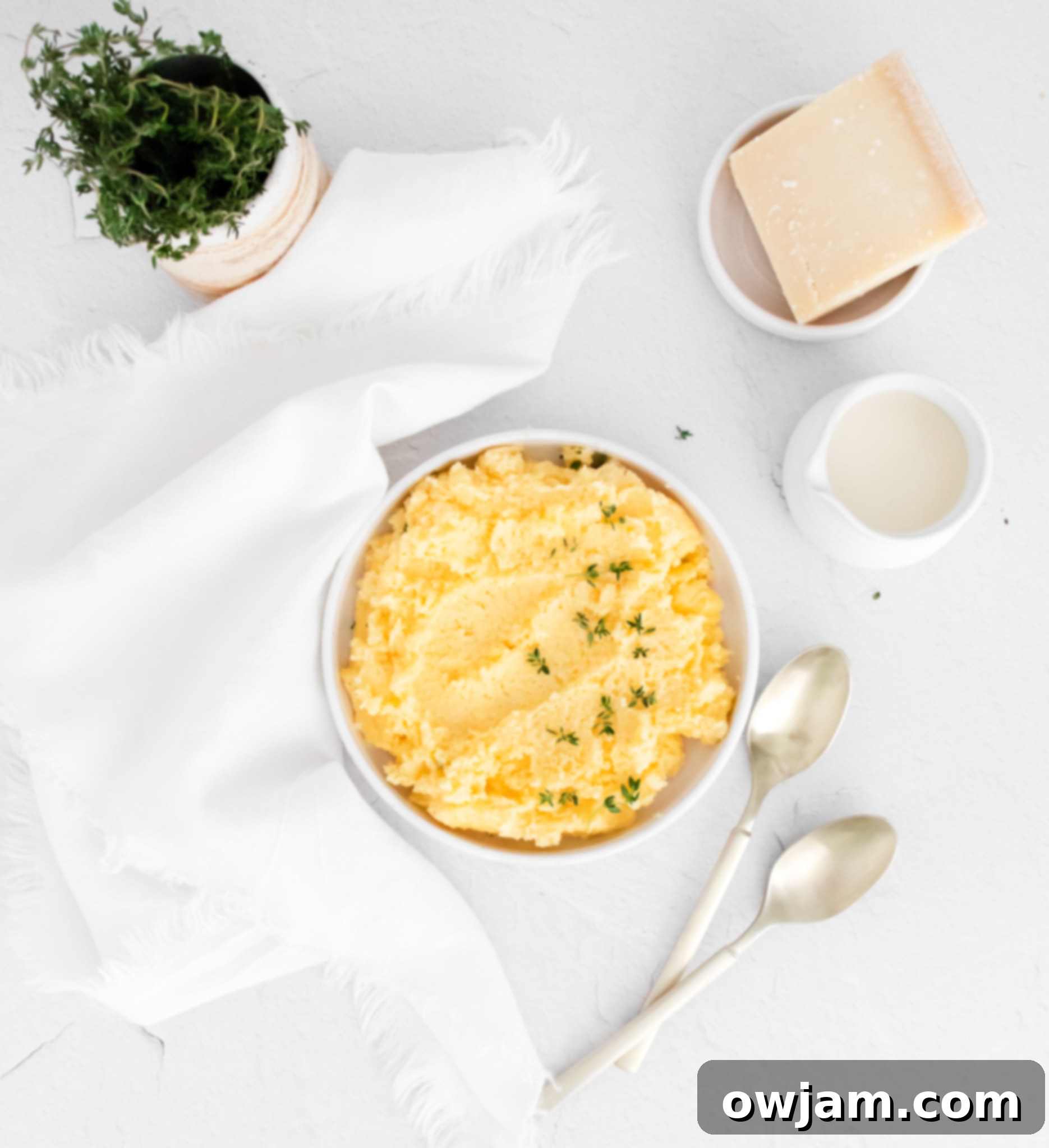 Silky Smooth Polenta Perfection 8 Creamy Polenta Recipe with Parmesan cheese.