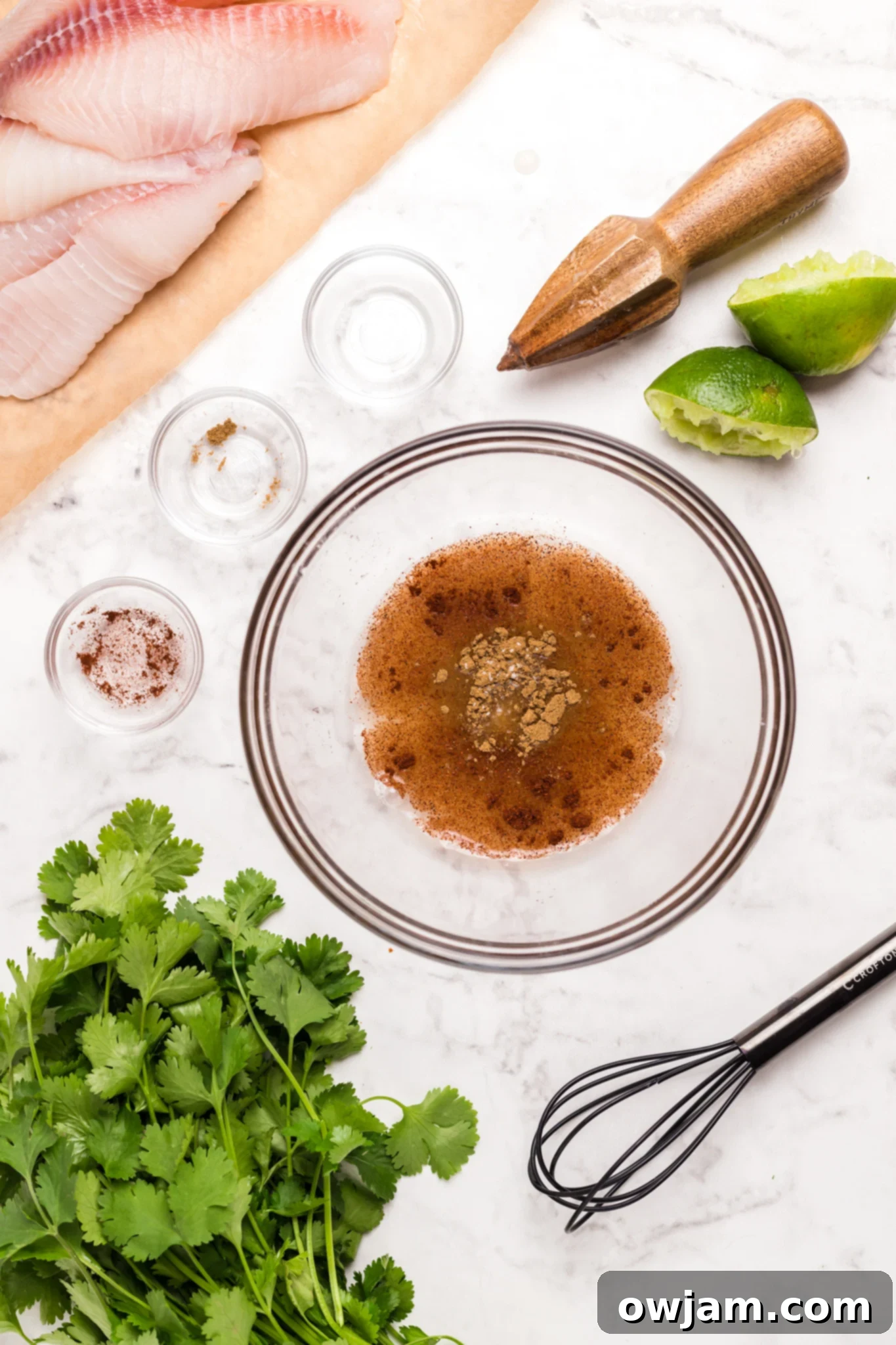 Air Fryer Tilapia marinade.