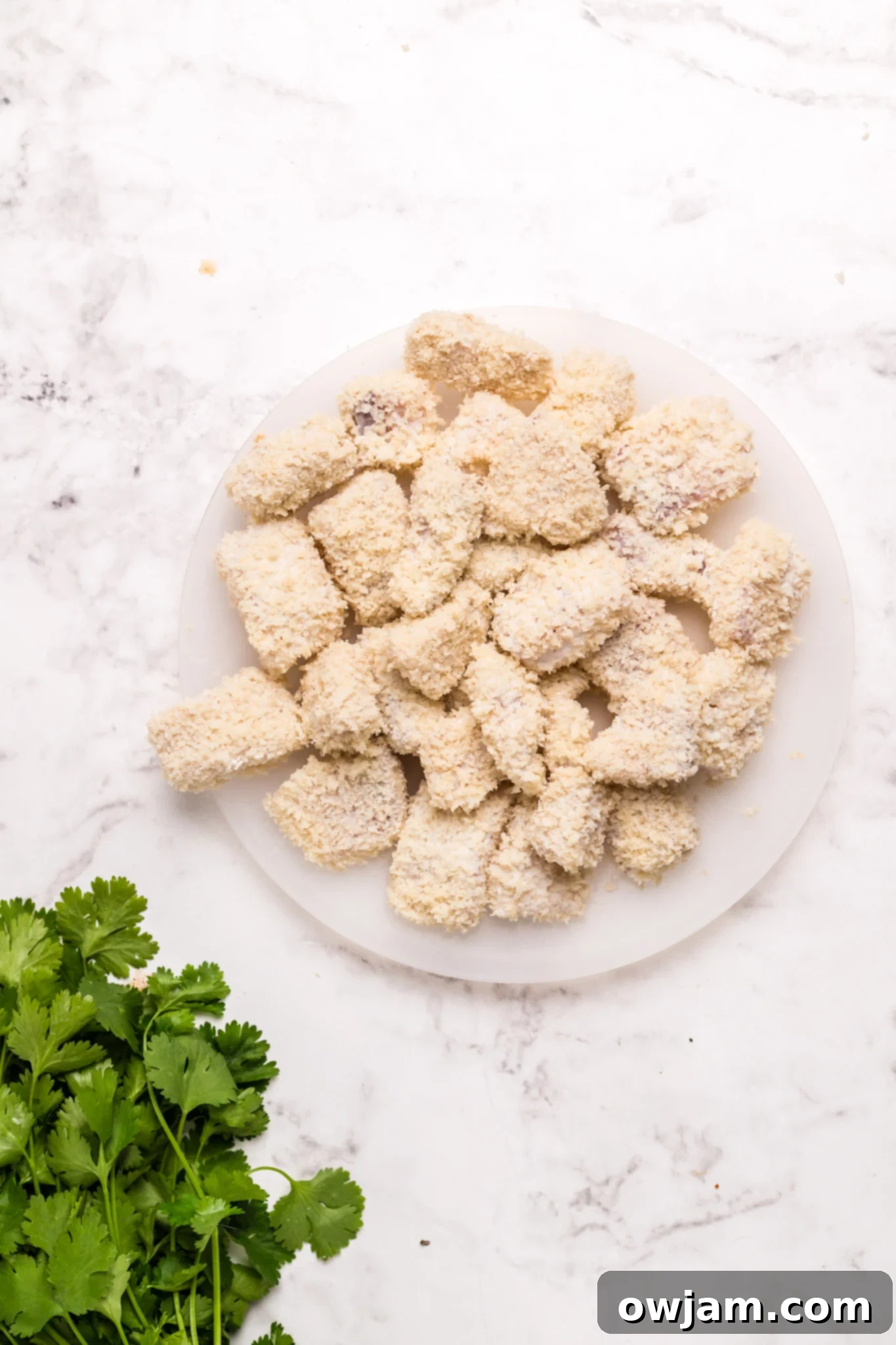 Air Fryer Tilapia fish in a bowl.