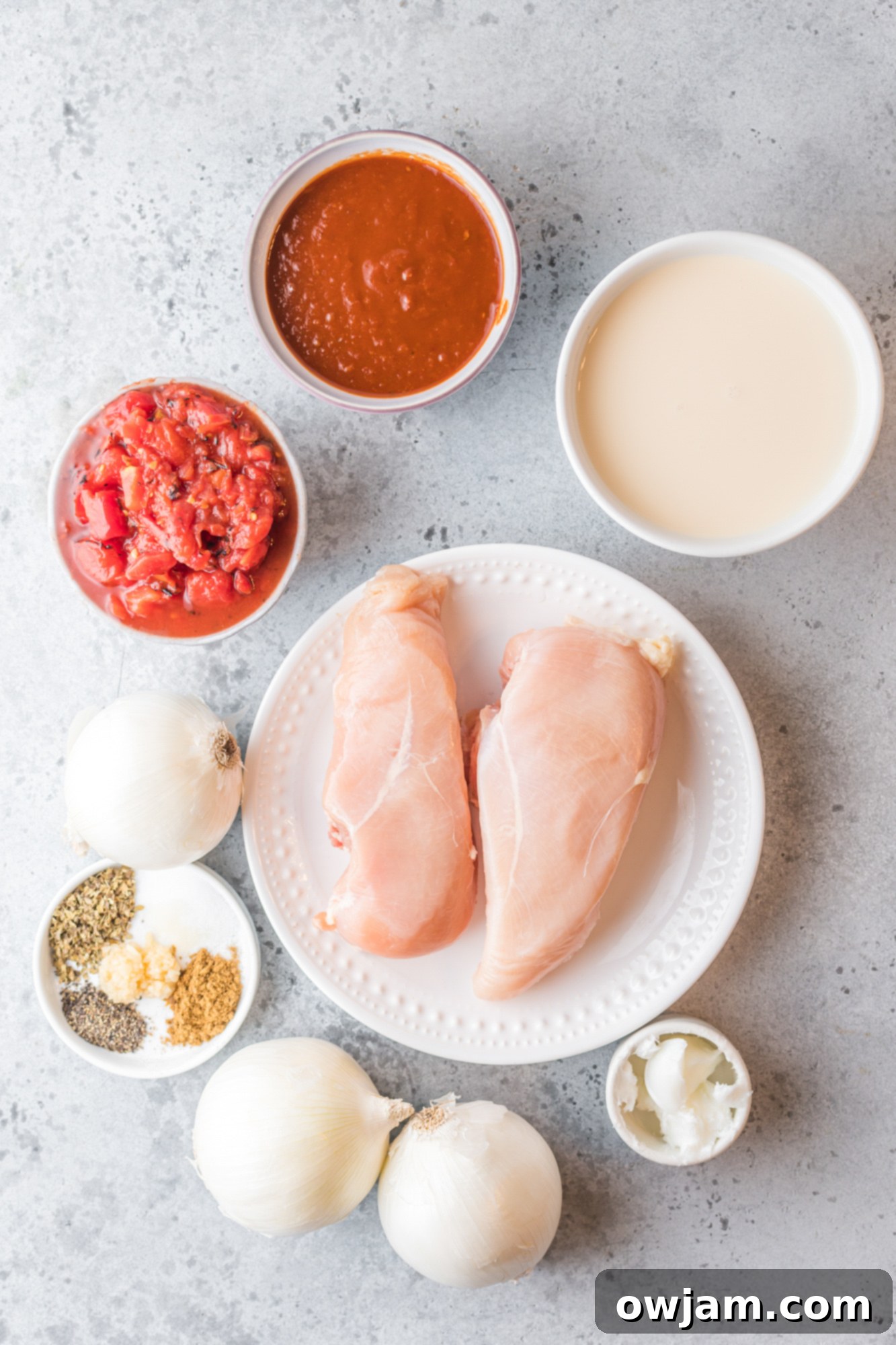 Smoky Chipotle Chicken Tinga 4 Chicken Tinga Recipe ingredients.