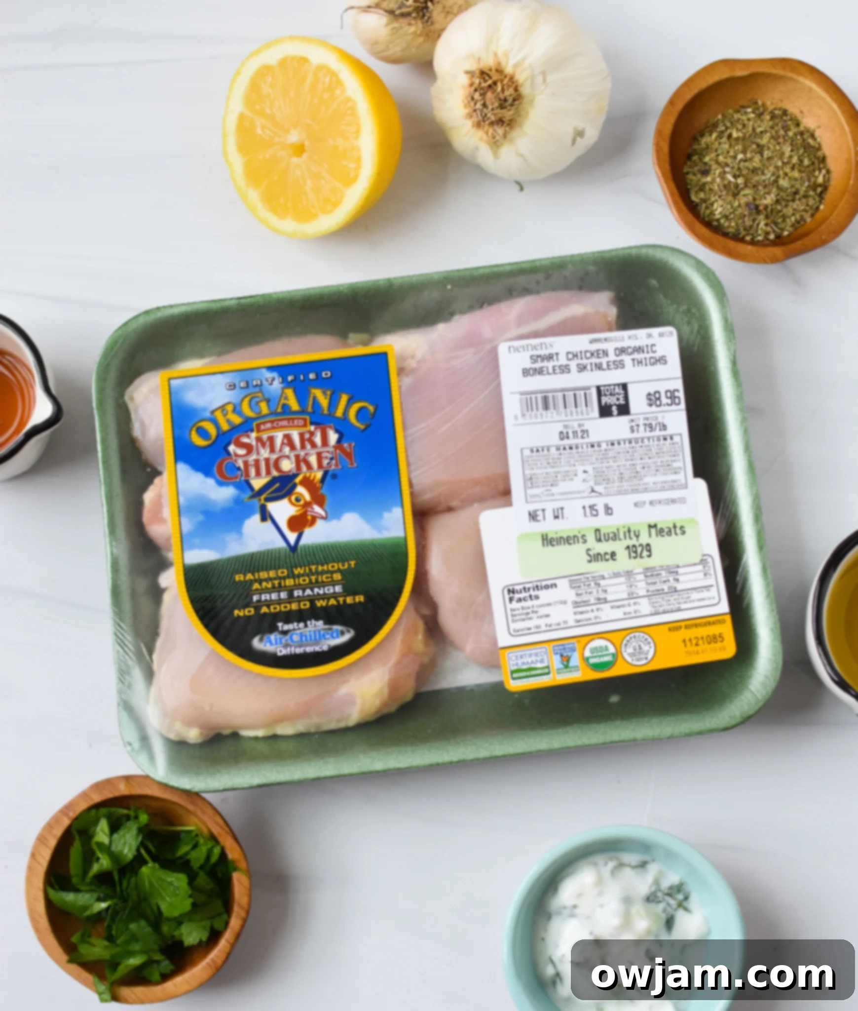 Perfect Homemade Chicken Souvlaki 4 Chicken Souvlaki Recipe ingredients.