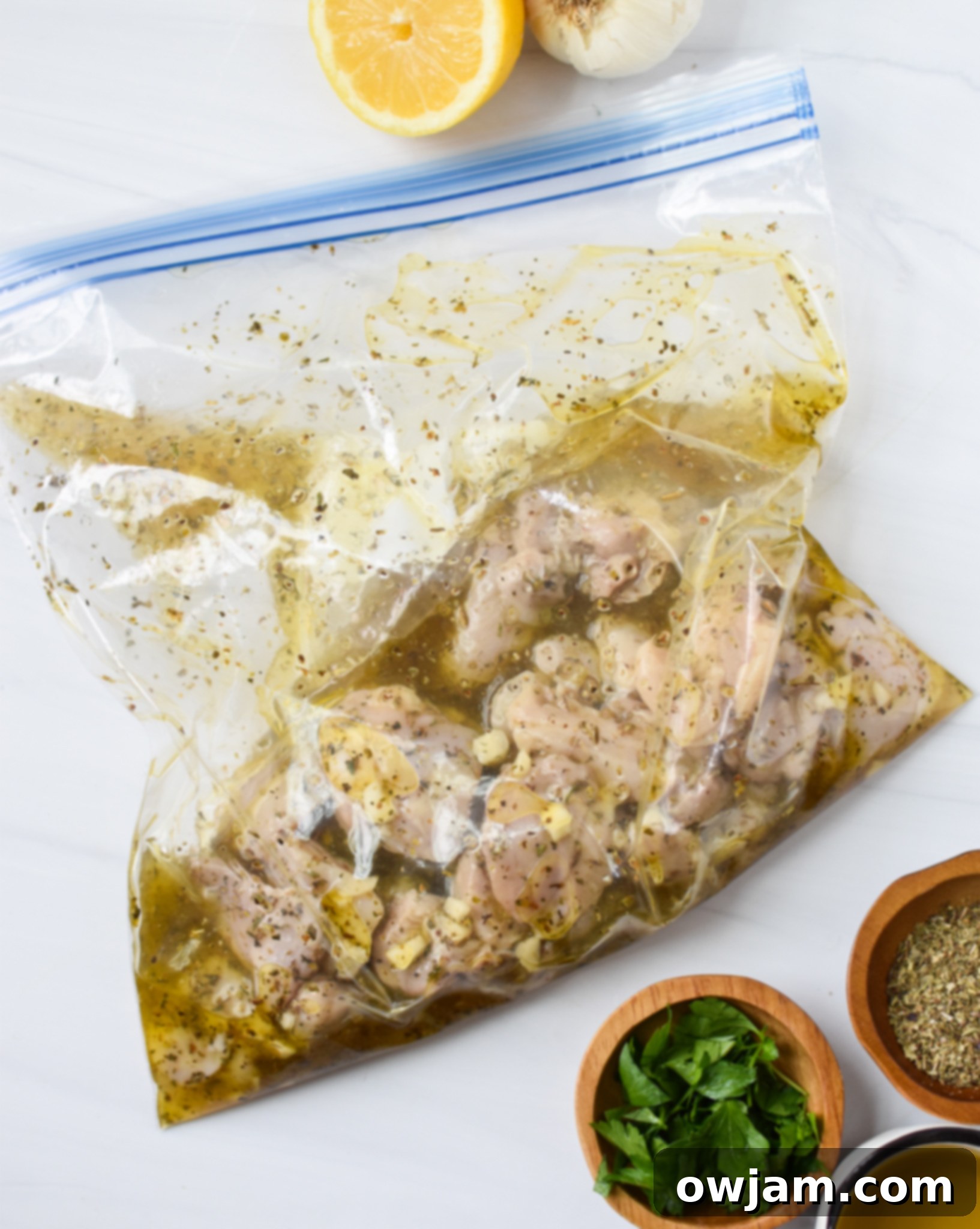 Perfect Homemade Chicken Souvlaki 7 Chicken Souvlaki Recipe in bag.