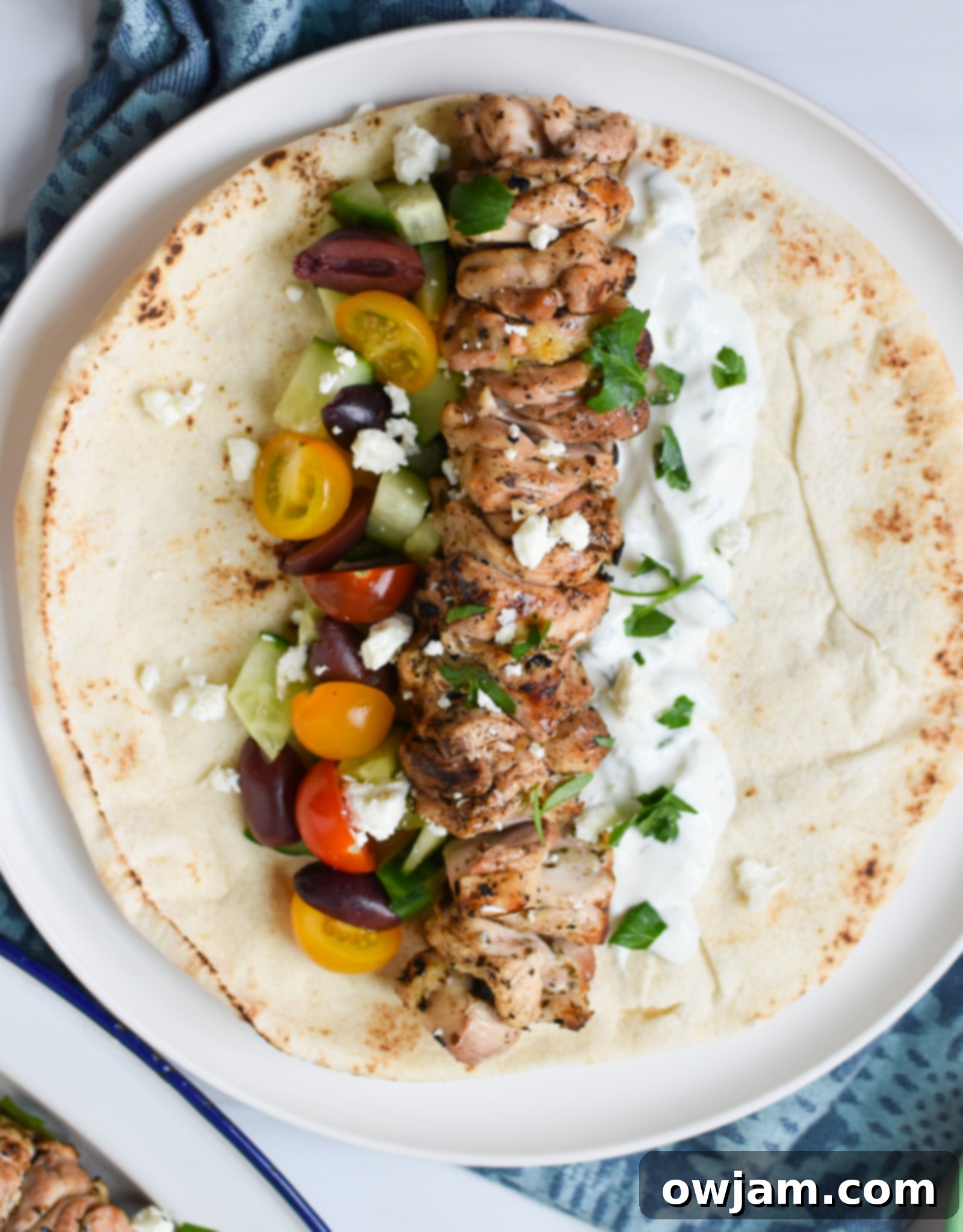 Chicken Souvlaki RecipeChicken Souvlaki Recipe with tzatziki.