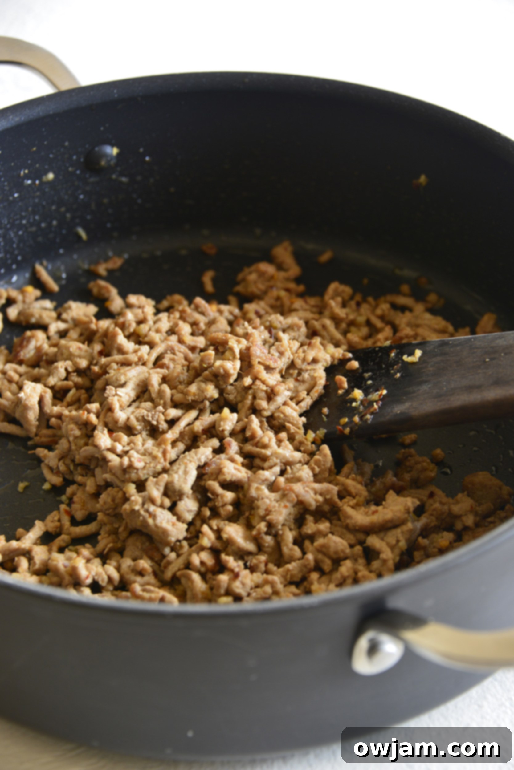 Savory Turkey Kofta Kebab 4 Sautéed ground turkey, ready for delicious recipes like kofta or lettuce wraps.