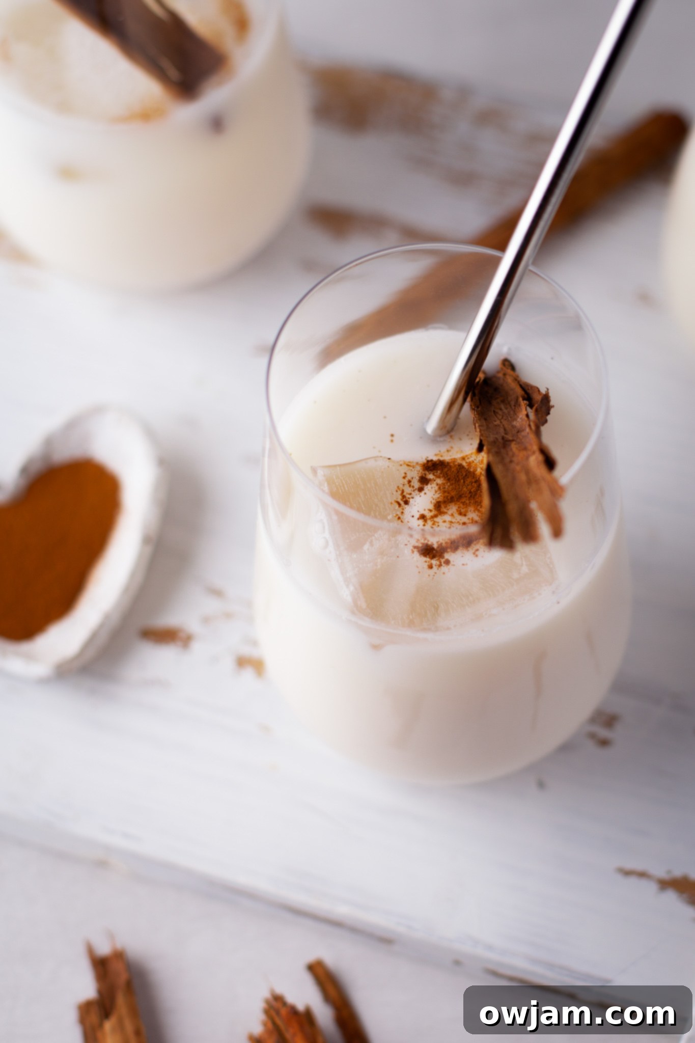 Homemade Horchata 4 Horchata Recipe with cinnamon.