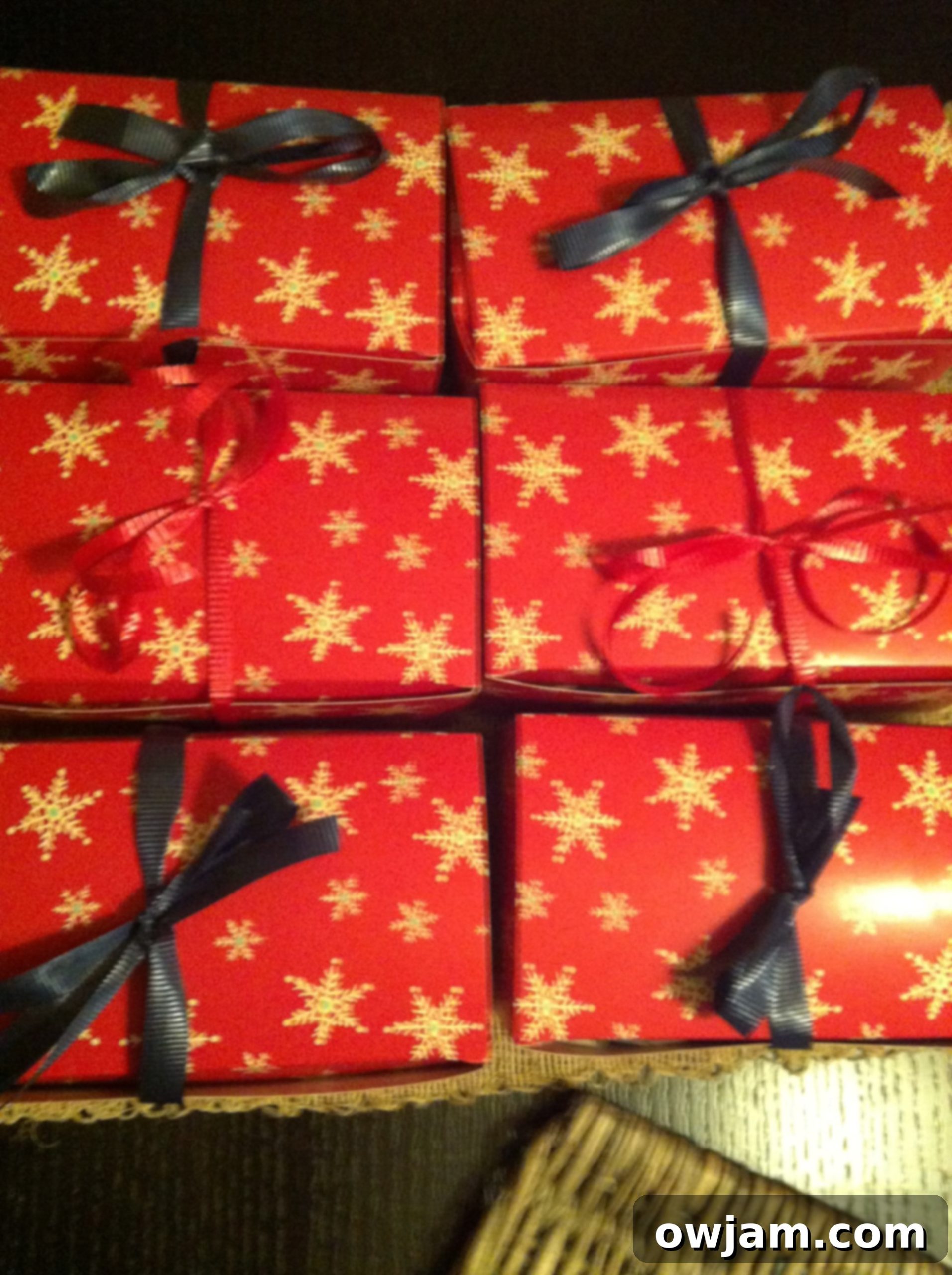 Beautifully packaged Double Chip Chocolate Chunk Cookies, ready for gifting