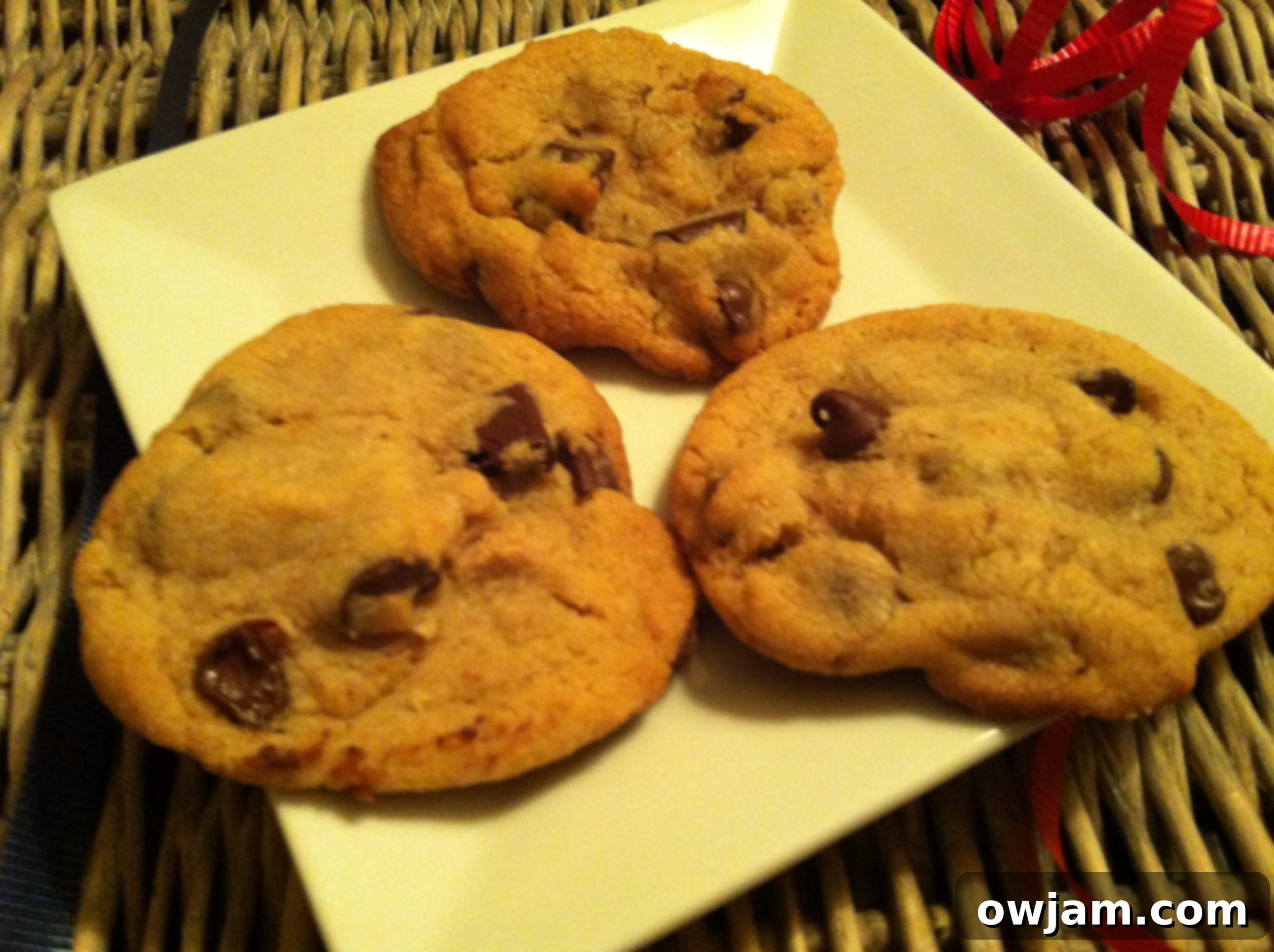 Freshly baked Double Chip Chocolate Chunk Cookies, a perfect holiday treat